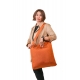 Eco bag Terracotta Orange, Ticket To The Moon