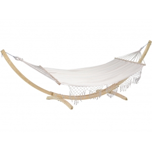 Set natura Macramé – Tonga natura Hammock + Kronos Stand